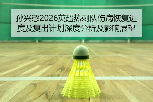 孙兴慜2026英超热刺队伤病恢复进度及复出计划深度分析及影响展望